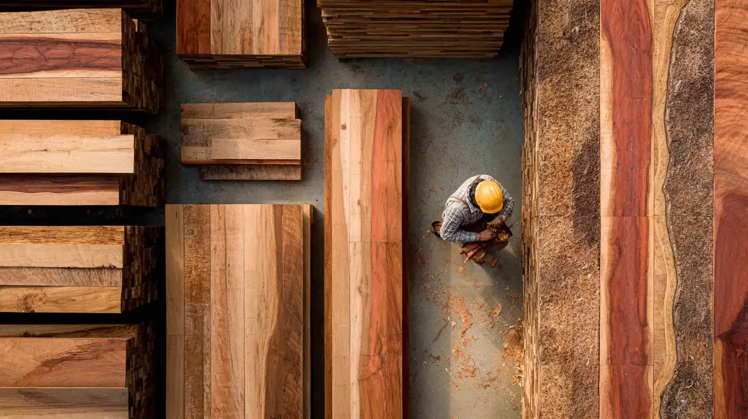 Madeiras serradas de qualidade e durabilidade
